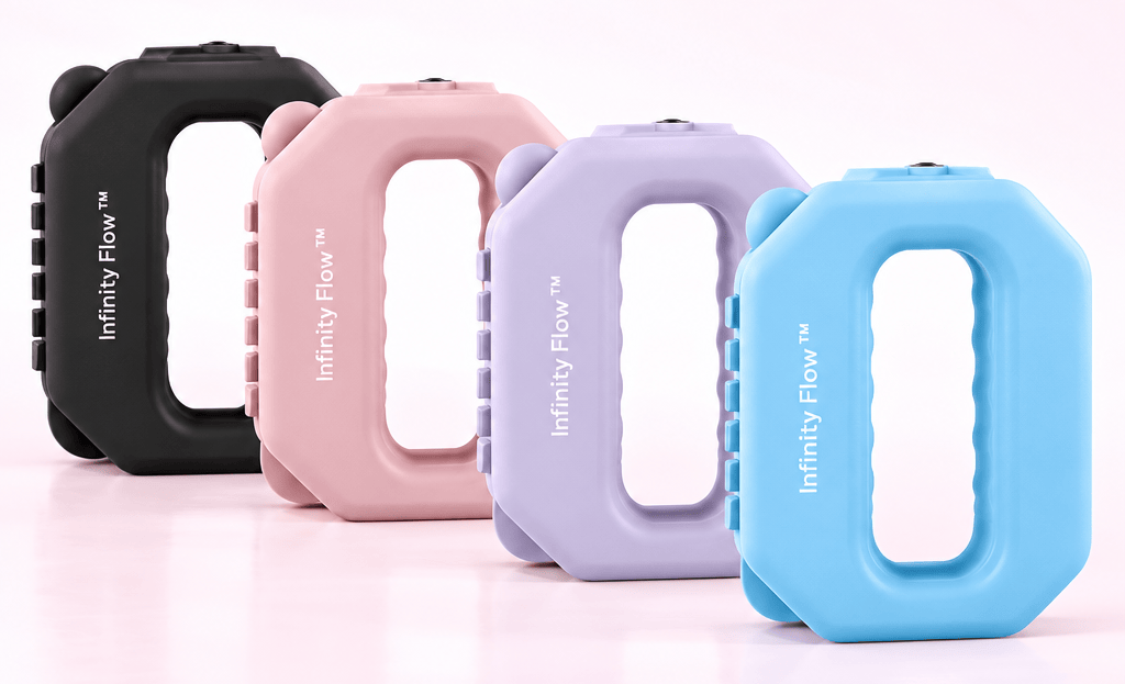 Infinity Flow device in pink with adjustable strap